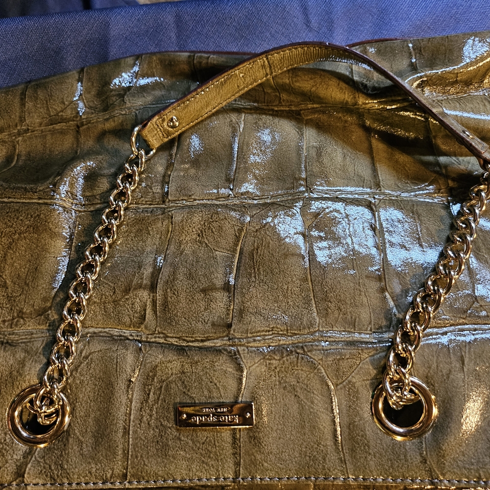 Kate Spade Gold Satchel Structured Bag